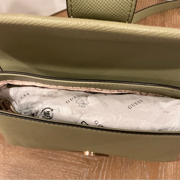 GUESS Los Angeles Harlow Crossbody Handbag - Light Musk - Picture 6 of 6